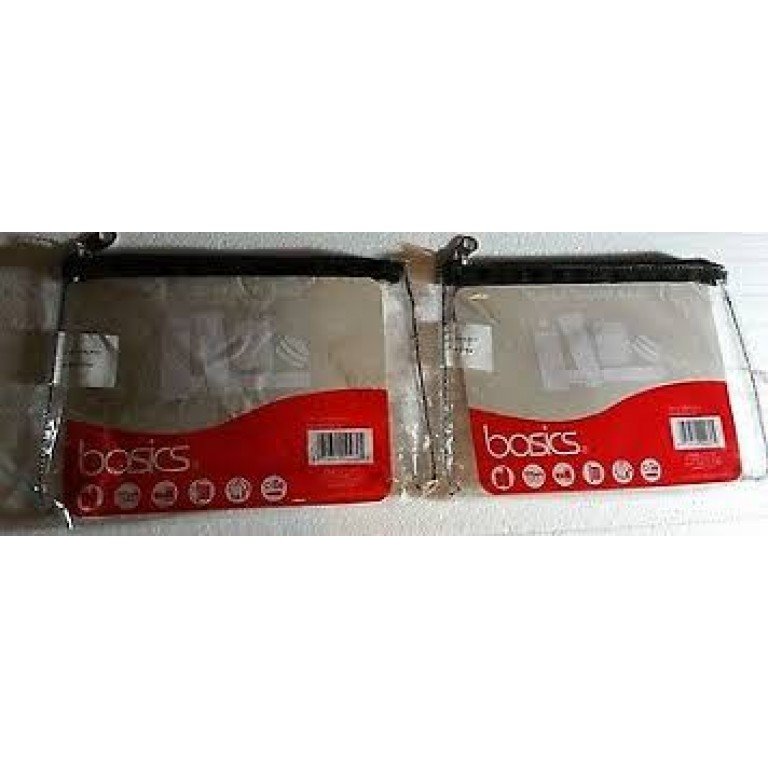 Basics20clear20travel20bag.jpg Basics Clear Travel Bag X 4 - Image 1