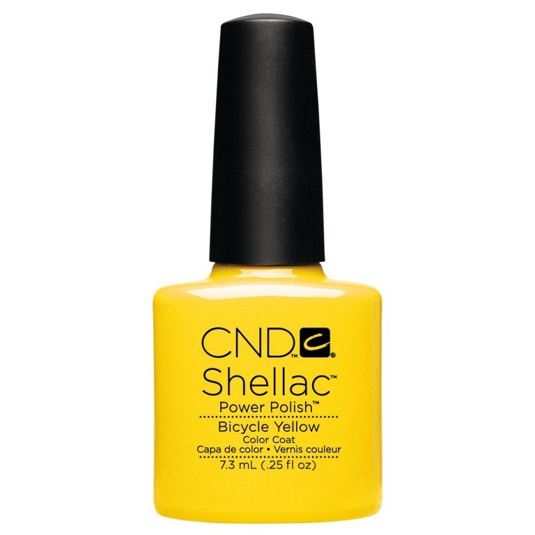 CND20Shellac20Color20Coat20Bicycle20Yellow.jpg CND Shellac Color Coat Bicycle Yellow X 12 - Image 1