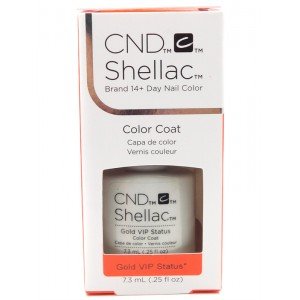 CND Shellac Color Coat Gold VIP Status X 12
