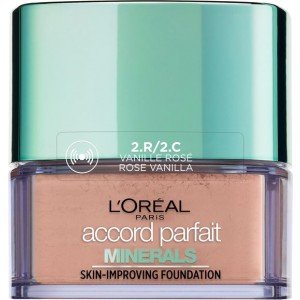 Loreal Accord Parfait Minerals Foundation 2R-2C Rose Vanilla X 3