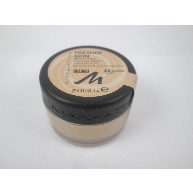 Manhattan_Foundation_Fresher_Skin_Classic_Ivory_32.jpg Manhattan Foundation Fresher Skin Classic Ivory 32 X 6 - Image 1