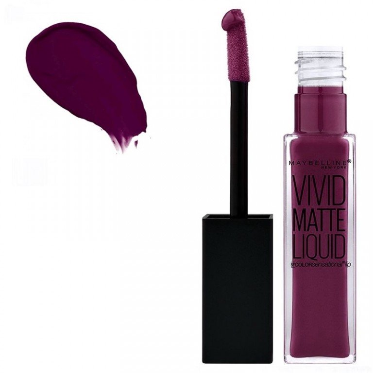 Maybelline204720Deepest20Plum.jpg Maybelline Vivid Matte Liquid 47 Deepest Plum X 3 - Image 1