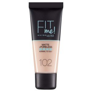 Maybelline Fit Me Matte & Poreless Foundation 102 Fair Ivory X 3