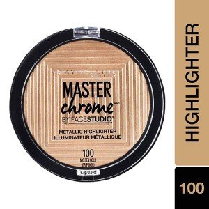 Maybelline Master Chrome Metallic Highlighter 100 Molten Gold X 3