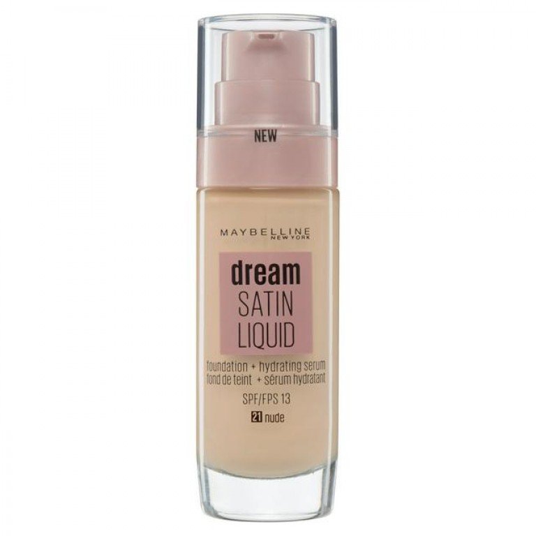Maybelline Dream Satin Liquid Foundation 21 Nude Maybelline Dream Satin Liquid Foundation 21 Nude X 3 - Image 1