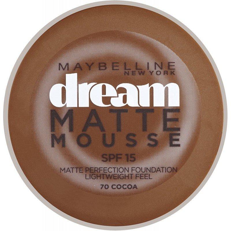 Maybelline Dream Matte Mousse Foundation 70 Cacao X 3 Maybelline Dream Matte Mousse Foundation 70 Cacao X 3 - Image 1