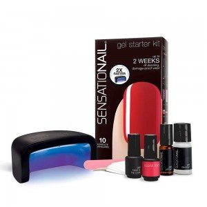 SensatioNail Gel Polish Starter Kit Scarlet Red X 2