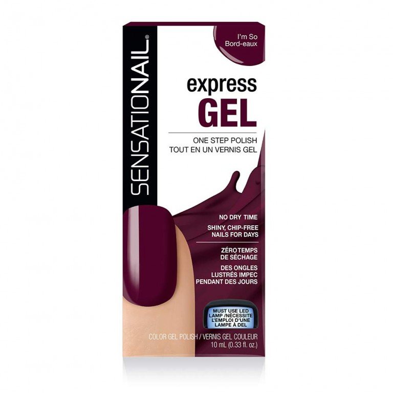 Sensationail Express Gel Polish I'M So Bord-Eaux X 4 - Image 1
