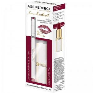 Loreal Age Perfect Lipstick 706 and Lip Liner Set X 6