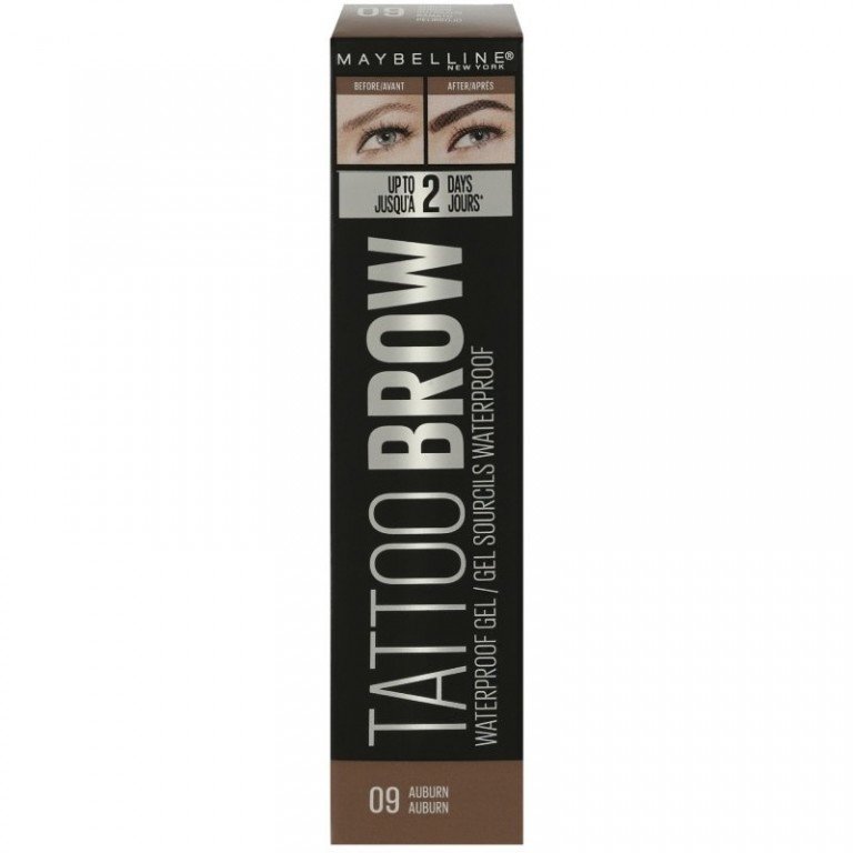 Maybelline Tattoo Brow Waterproof Gel 09 Auburn X 3 Maybelline Tattoo Brow Waterproof Gel 09 Auburn X 3 - Image 1