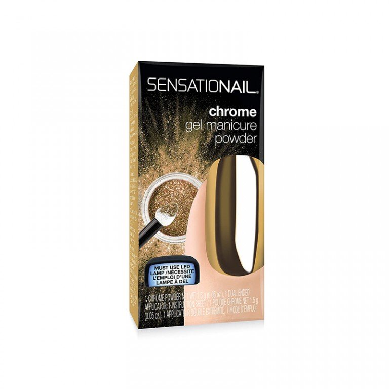 Sensationail Chrome Gel Manicure Powder Gold X 4 Sensationail Chrome Gel Manicure Powder Gold X 4 - Image 1