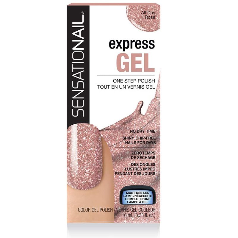 Sensationail Express Gel Polish All Day I Rose X 4 Sensationail Express Gel Polish All Day I Rose X 4 - Image 1