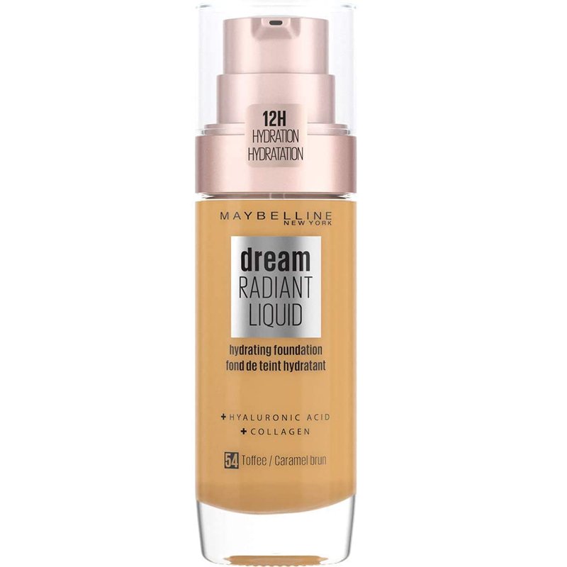 Maybelline Dream Radiant Liquid Foundation 54 Toffee X 3 Maybelline Dream Radiant Liquid Foundation 54 Toffee X 3 - Image 1