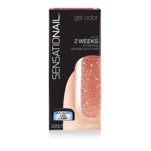 Sensationail Gel Polish Tangerine Glitter X 4