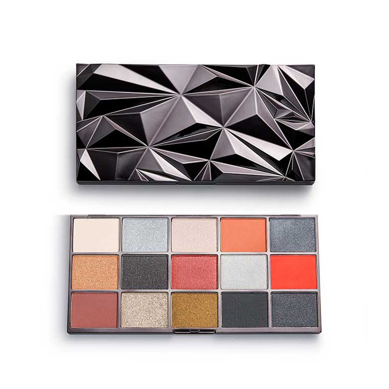 A beautiful palette with creamy matte and shimmer finishes and incredible pigmentation. Revolution Smokey Black Ice 18 Eyeshadow Palette X 3 - Image 1