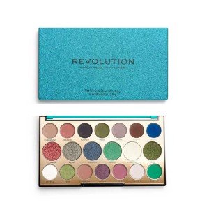 Revolution Precious Stone Eyeshadow Palette Emerald X 3