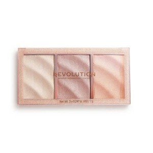 Revolution Precious Stone Highlighter Palette Rose Quartz X 3