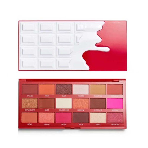 Revolution Red Velvet 18 Chocolate Eyeshadow Palette X 3 Revolution Red Velvet 18 Chocolate Eyeshadow Palette X 3 - Image 1