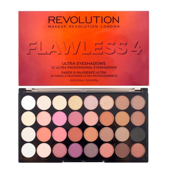 Revolution Ultra 32 Eyeshadow Palette Flawless 4 X 3 Revolution Ultra 32 Eyeshadow Palette Flawless 4 X 3 - Image 1