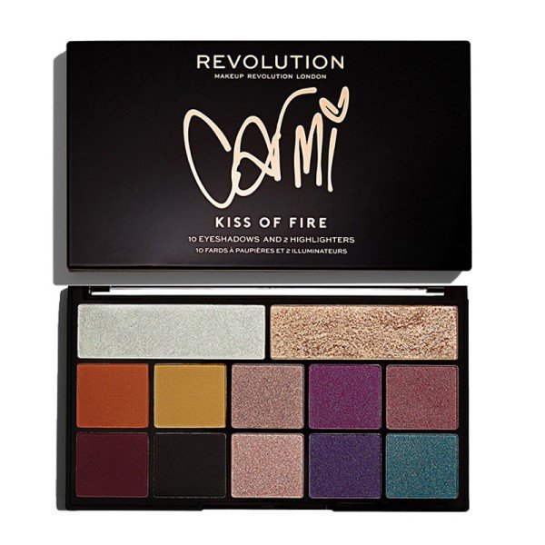 Revolution Carmi Kiss Of Fire Eyeshadow & Highlighter Palette X 3 Revolution Carmi Kiss Of Fire Eyeshadow & Highlighter Palette X 3 - Image 1