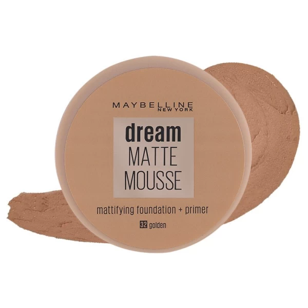 Maybelline Dream Matte Mousse Foundation 32 Golden Maybelline Dream Matte Mousse Foundation 32 Golden X 3 - Image 1