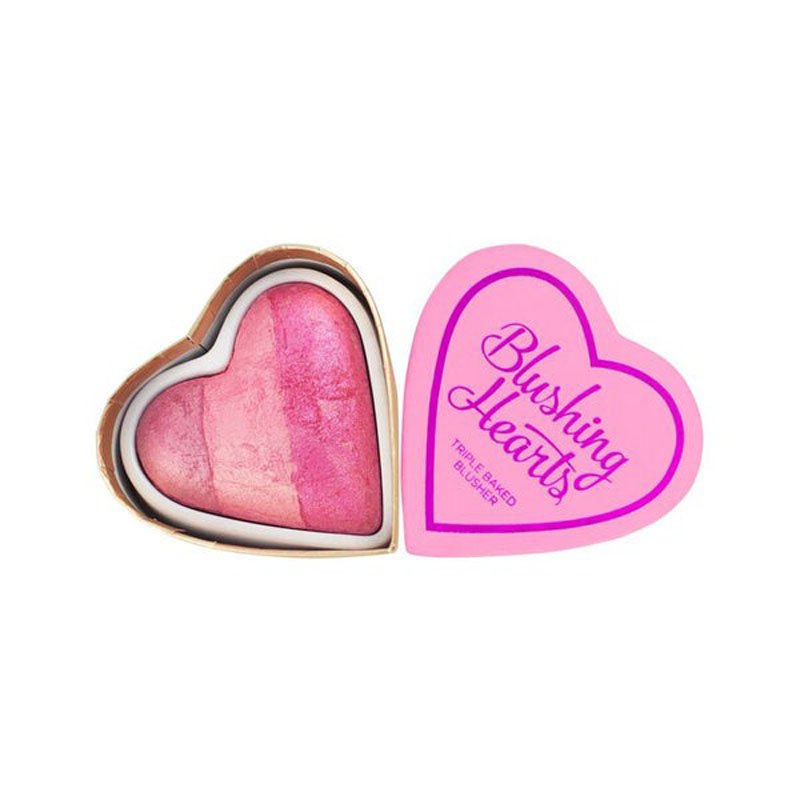 Revolution Blushing Hearts Blushing Heart Triple Baked Blusher X 3 Revolution Blushing Hearts Blushing Heart Triple Baked Blusher X 6 - Image 1