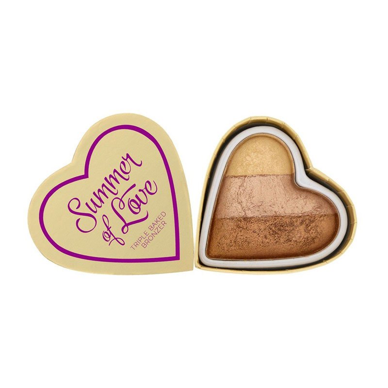 Revolution Bronzing Heart Triple Baked Bronzer X 3 Revolution Bronzing Heart Triple Baked Bronzer X 6 - Image 1
