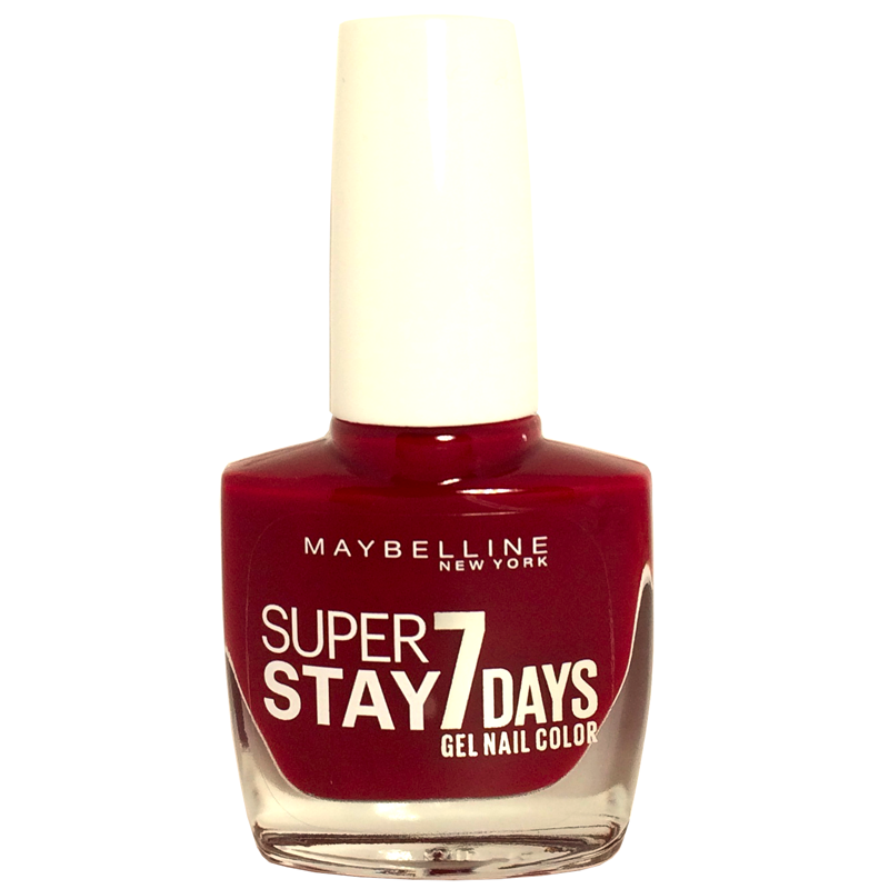 Maybelline Superstay 7 Days Nail Polish 501 Cherry Sin X 6