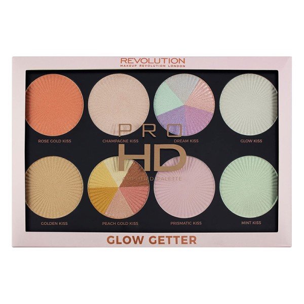 Revolution Pro HD Palette Amplified Glow Getter 8 Highlighter Palette X 3 Revolution Pro HD Palette Amplified Glow Getter 8 Highlighter Palette X 3