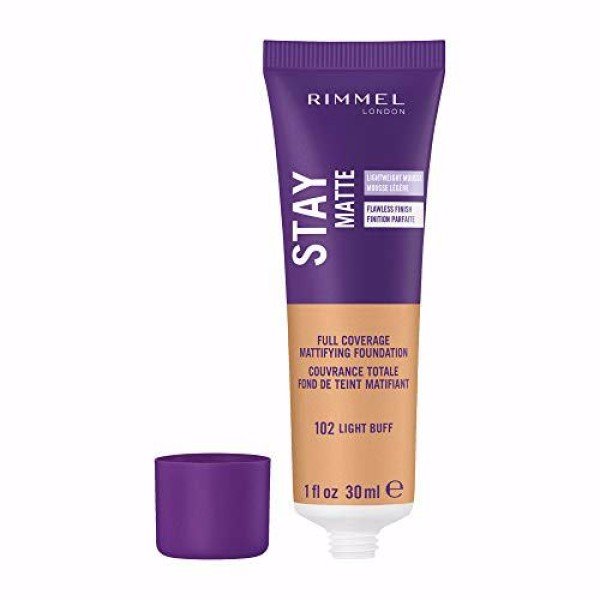 Rimmel Stay Matte Foundation 102 Light Buff Rimmel Stay Matte Foundation 102 Light Buff 30ml X 6 - Image 1