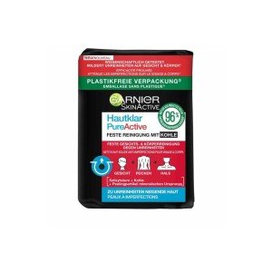 Garnier Pure Active Charcoal Cleansing Bar For Face & Body X 6
