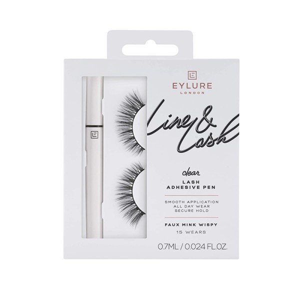 Eylure Line & Lash Faux Mink Wispy Clear Adhesive Pen X 3 Eylure Line & Lash Faux Mink Wispy Clear Adhesive Pen X 3