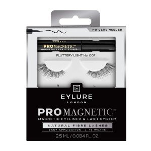 Eylure ProMagnetic Eyeliner & Lash System Natural Fibre Lashes No. 007 Black X 3