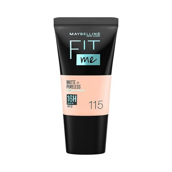 Maybelline Fit Me Matte Poreless Foundation 115 Ivory 18ml X 6 Maybelline Fit Me Matte Poreless Foundation 115 Ivory 18ml X 6
