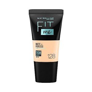 Maybelline Fit Me Matte Poreless Foundation 128 Warm Nude 18ml X 6