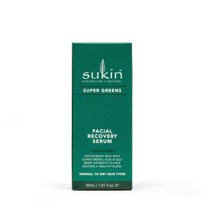 Sukin Super Greens Facial Recovery Serum 30ml X 3