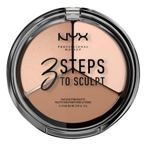 NYX 3 Steps To Sculpt Face Sculpting Palette Fair X 3