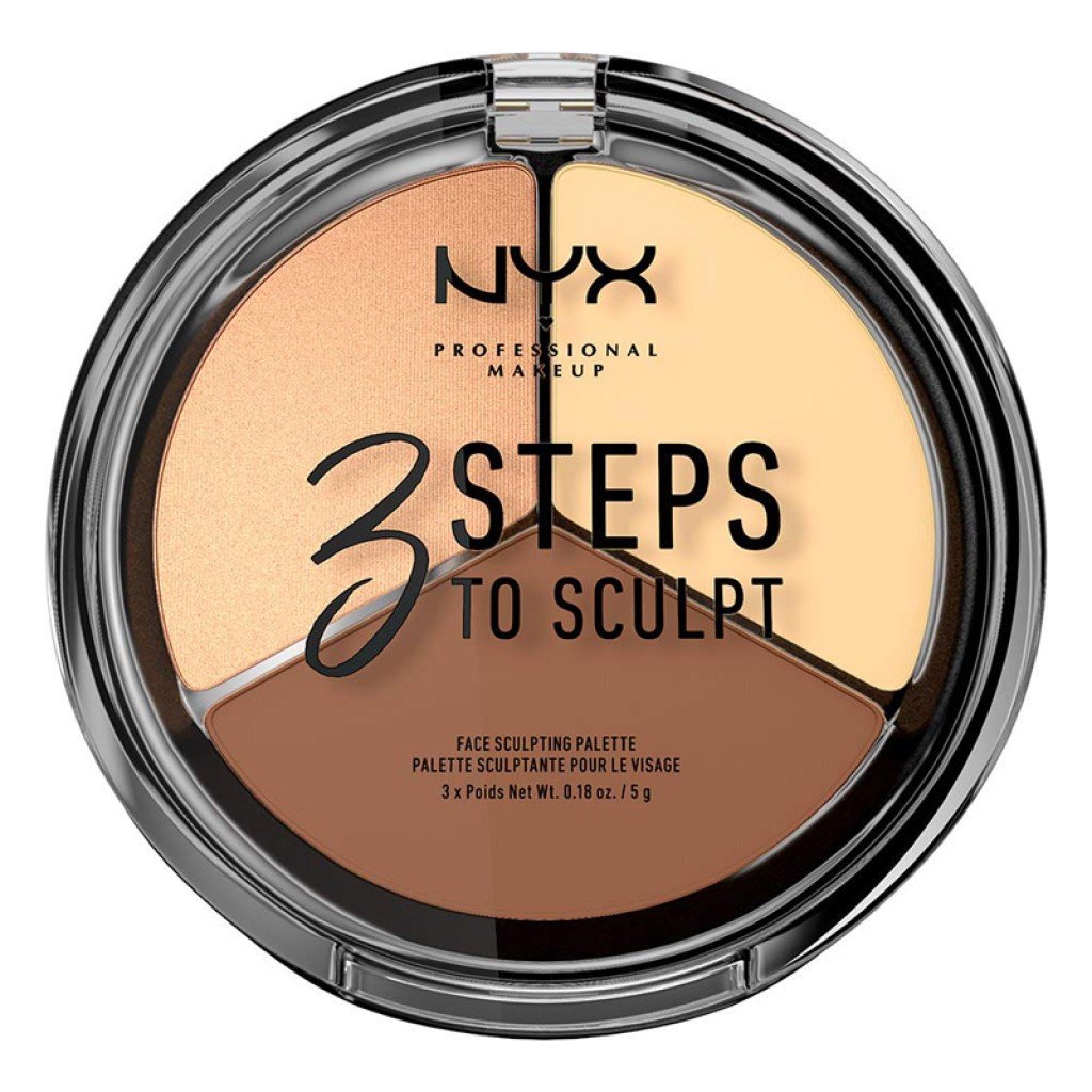 NYX 3 Steps To Sculpt Face Sculpting Palette Light X 3