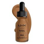 NYX Total Control Pro Drop Foundation Nutmeg X 3