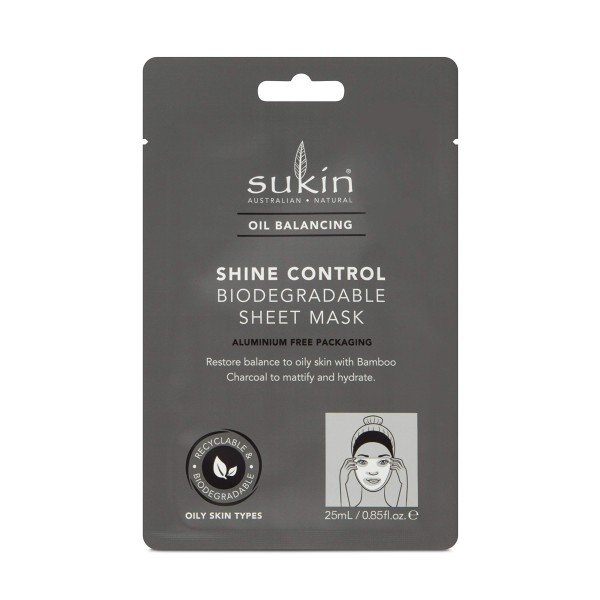 Sukin Oil Balancing Shine Control Sheet Mask Sachet Sukin Oil Balancing Shine Control Sheet Mask Sachet X 8 - Image 1