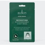 Sukin Super Greens Detoxifying Sheet Mask Sachet X 8