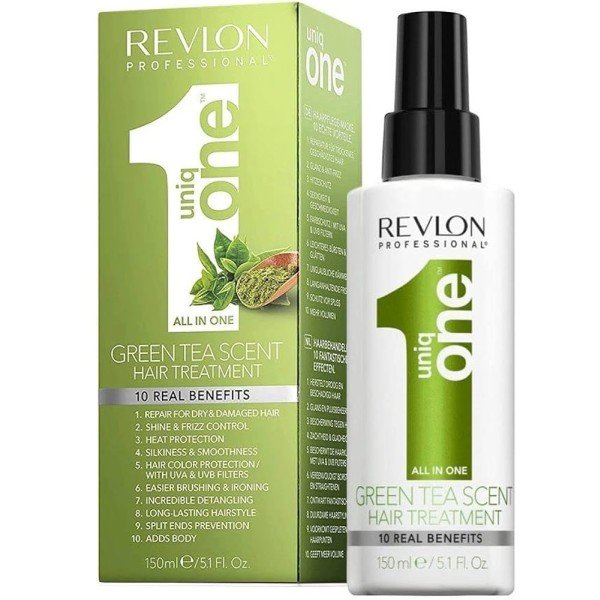Revlon Uniq One Green Tea Scent Hair Treatment Revlon Uniq One Green Tea Scent Hair Treatment 150ml X 6 - Image 1