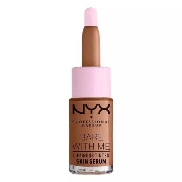 NYX Bare With Me Luminous Tinted Skin Serum 04 Universal Medium Deep X 3