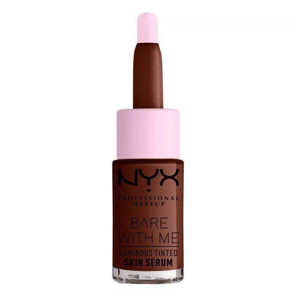 NYX Bare With Me Luminous Tinted Skin Serum 05 Universal Deep X 3