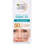 Garnier Ambre Solaire Super UV Anti-Age SPF50 Sun Cream 50ml X 6