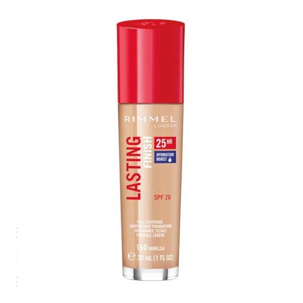 Rimmel Lasting Finish 25H Foundation 30ml 160 Vanilla Rimmel Lasting Finish 25H Foundation 30ml 160 Vanilla X 3 - Image 1