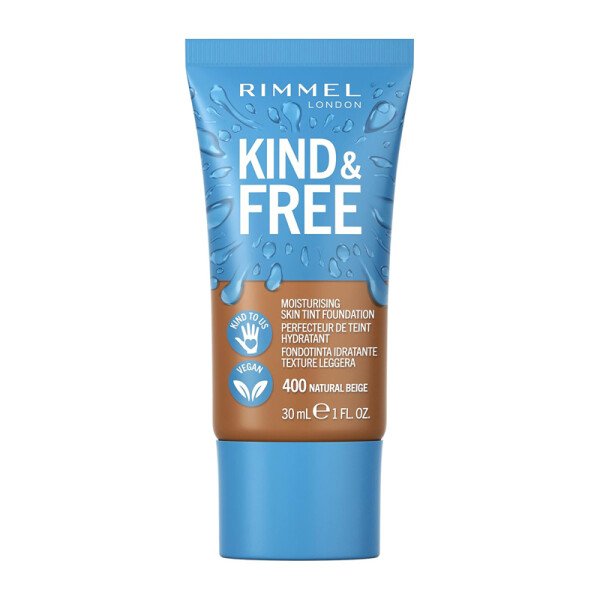 Rimmel Kind & Free Tint Foundation 400 Natural Beige 30ml X 6 Rimmel Kind & Free Tint Foundation 400 Natural Beige 30ml X 6