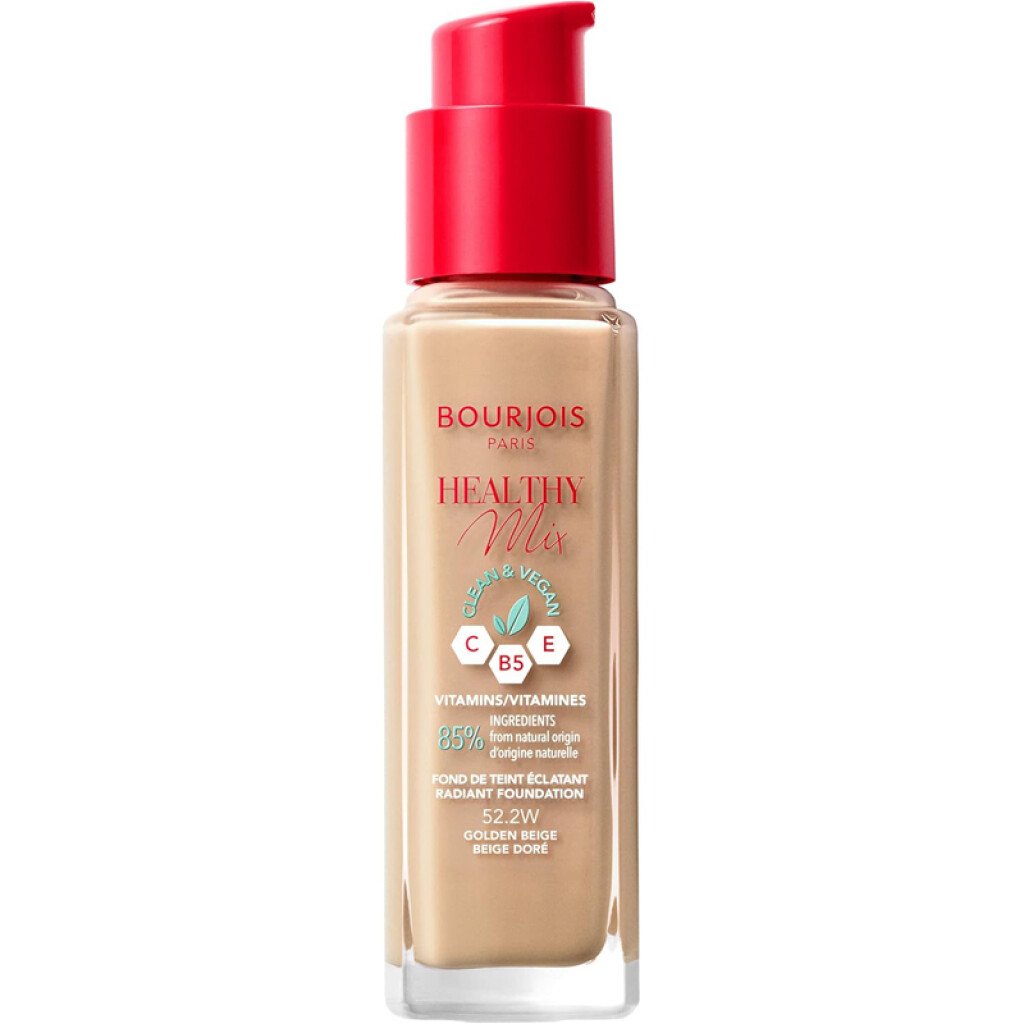 Bourjois Healthy Mix Clean & Vegan Foundation 52.2W Golden Beige X 3