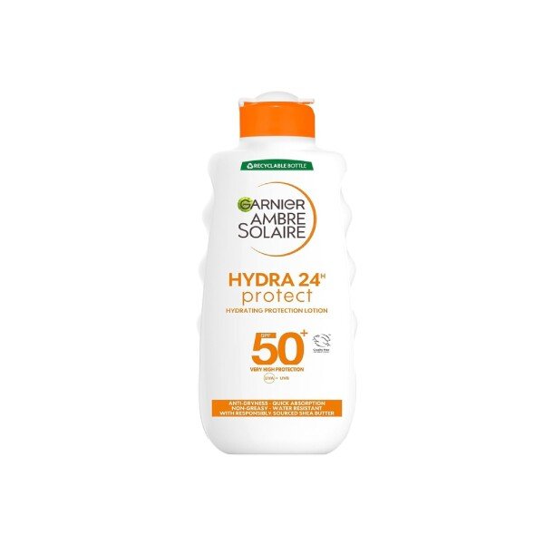 Garnier Ambre Solaire Hydra 24H Protect Lotion SPF50 200ml X 6 - Image 2