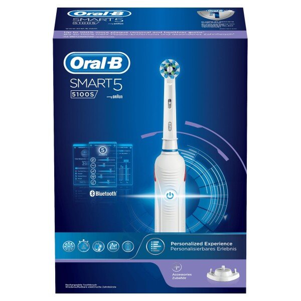 Oral-B Electric Toothbrush Smart 5 5100S White Oral-B Electric Toothbrush Smart 5 5100S - Image 1